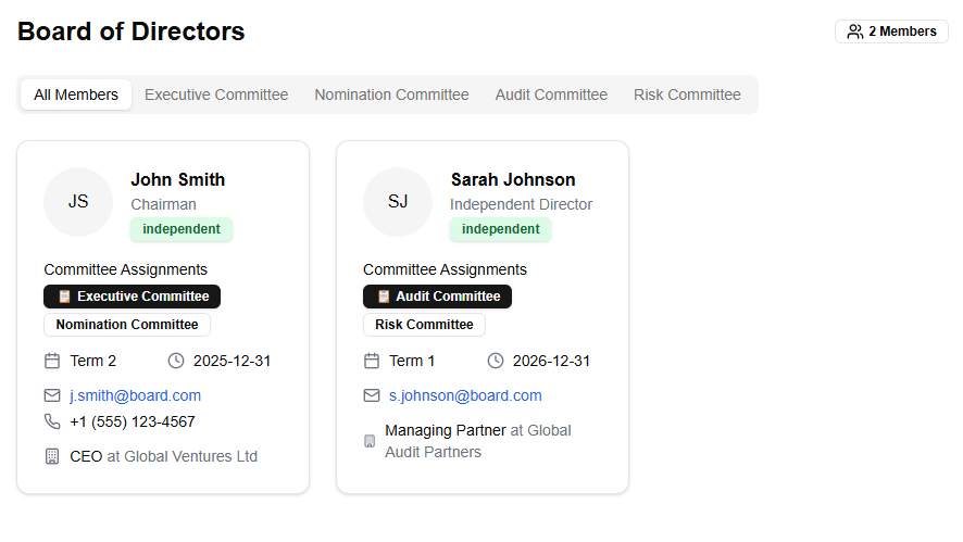 Member Directory